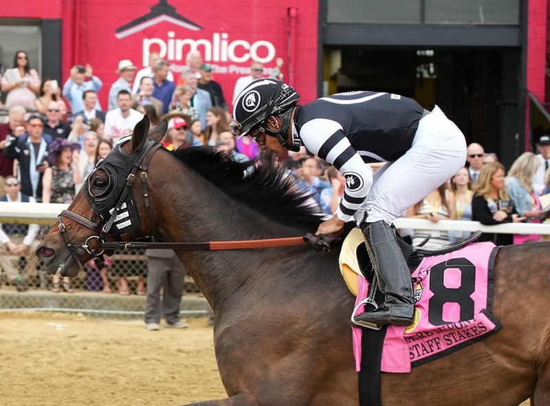 Shotgun Hottie cruises to victory in the 2024 Allaire Dupont Distaff S. - Jim McCue photo