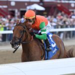 Senza Parole in her career debut at Saratoga winning a $100,000 maiden special weight .