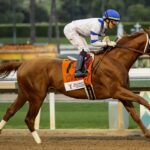 Locked and jockey Jose Ortiz win the Grade I, $300,000 Santa Anita Handicap, Saturday, March 1, 2025 at Santa Anita Park, Arcadia CA. © BENOIT PHOTO